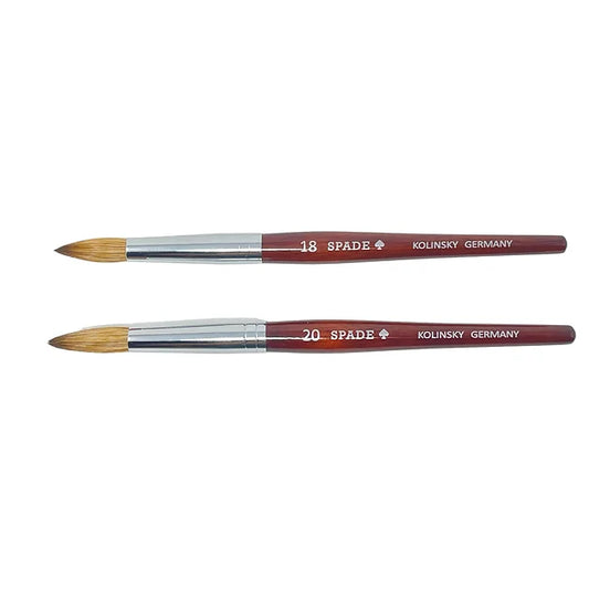 TKD #18 Brown Spade Round Brush